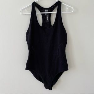 Victoria Secret Sport Black Tank Bodysuit NEW